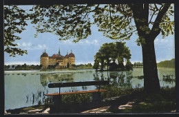 AK Moritzburg, Jagdschloss Vom Wasser  - Jacht