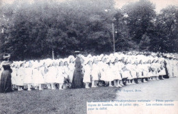 LAEKEN - BRUXELLES -75e Anniversaire De L'Indépendance Nationale 1905, Fêtes Patriotiques-  Enfants Massés Pour Le Défil - Laeken