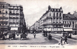 59 - LILLE - Entrée De  La Rue Nationale Et La Grand Place - Lille