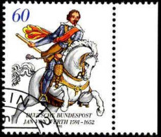 RFA Poste Obl Yv:1336 Mi:1504 Jan Von Werth Chef Militaire Bord De Feuille (Beau Cachet Rond) - Used Stamps