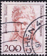 RFA Poste Obl Yv:1330 Mi:1498 Bertha Von Suttner Prix Nobel De La Paix (cachet Rond) - Used Stamps
