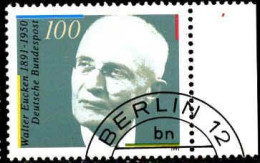 RFA Poste Obl Yv:1326 Mi:1494 Walter Eucken Economiste Bord De Feuille (TB Cachet Rond) - Used Stamps