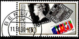 RFA Poste Obl Yv:1311 Mi:1479 150 Jahre Briefmarken Bord De Feuille (TB Cachet à Date) Berlin 11-10-90 - Used Stamps