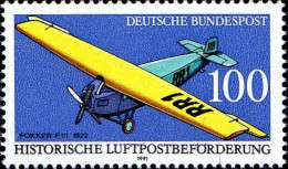 RFA Poste N** Yv:1356 Mi:1524 Fokker FIII 1922 - Ungebraucht