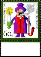 RFA Poste N** Yv:1317 Mi:1485 Weihnachten Fumeur Bord De Feuille - Unused Stamps