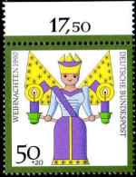 RFA Poste N** Yv:1316 Mi:1484 Weihnachten Ange Bord De Feuille - Unused Stamps
