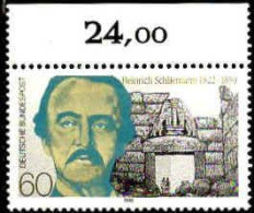 RFA Poste N** Yv:1312 Mi:1480 Heinrich Schliemann Porte Des Lions Mycène Bord De Feuille - Unused Stamps