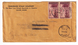 USA Garcelon Stamp Company Calais Maine Alliance Nebraska 1946 Stephen Watts Kearny Expedition Santa Fe - Brieven En Documenten