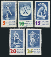 Germany-GDR 504-508,MNH.Mi 774-778. Meissen Porcelain Works,250th Ann.1960.Otter - Nuovi