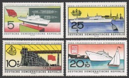 Germany-GDR 502-503,B58-B59,MNH.Michel 768-771. Trade Union Vacation Ships,1960. - Nuevos