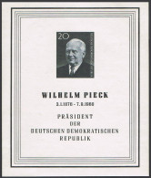 Germany-GDR 511a,MNH.Michel Bl.16. President Wilhelm Pieck,1876-1960. - Unused Stamps