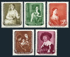 Germany-GDR 439-443,MNH.Michel 693-697. Paintings,1959.Kauffmann,Liotard,Rubens, - Ongebruikt