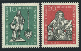 Germany-GDR 428-429, MNH. Mi 682-683. George Frederick Handel, Composer, 1959. - Nuovi