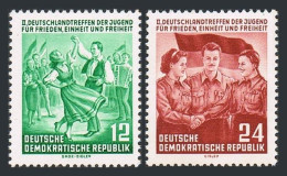 Germany-GDR 210-211,MNH.Michel 428-429. German Youth Meeting:Peace,unity,freedom - Ungebraucht