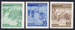 Germany-GDR 148-150, MNH. Michel 355-357. 6th Bicycle Peace Race, 1953. - Ongebruikt