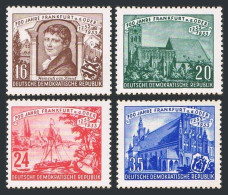 Germany-GDR 151-154, MNH. Mi 358-361. Frankfurt-on-Oder,700, 1953. H.von Kleist. - Unused Stamps
