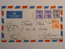 DP18 EGYPTE  BELLE LETTRE  1950  A MULHOUSE FRANCE +  AFFRAN. INTERESSANT++ - Cartas & Documentos