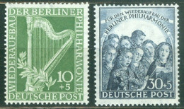 Berlin  Yv 58/59 Ou  Michel 72/73  * *  TB  Musique Philharmonique  - Neufs