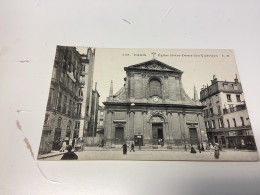 75 Paris - 75002 - Eglise Notre Dame De La Victoire Carte, Animée, Rare, Commerce, Magasin - Chiese