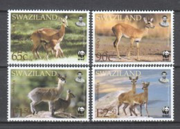 Swaziland 2001 Mi 702-705 MNH WWF - KLIPSPRINGER & ORIBI ANTILOPES - Ungebraucht