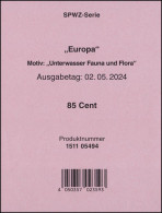 3828 Unterwasser Fauna Und Flora, Produktblatt Für 10er-Bogen - 2001-2010