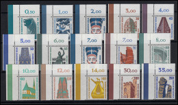 793ff SWK 15 Werte, Ecken Oben Links, Satz ** - Unused Stamps