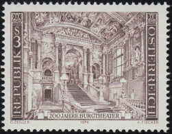 1508 Aus Block 200 Jahre Burgtheater Wien, Nördliche Feststiege, 3 S ** - Unused Stamps