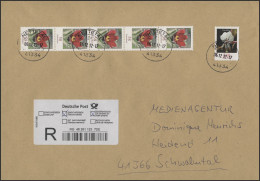 Neue Blumen-Werte Auf Portogerechtem FDC 6.12.2012 - Lettres & Documents