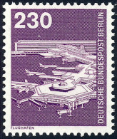 586 Industrie 230 Pf Flughafen Frankfurt ** NEUE Fluoreszenz - Unused Stamps