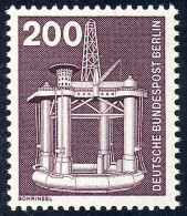 506 Industrie Technik 200 Pf Bohrinsel ** ALTE Fluoreszenz - Unused Stamps