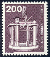 506 Industrie Technik 200 Pf Bohrinsel ** NEUE Fluoreszenz - Unused Stamps