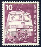 495 Industrie Technik 10 Pf Nahverkehrs-Triebzug ** NEUE Fluoreszenz - Unused Stamps