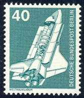 498 Industrie Technik 40 Pf Weltraumlabor ** NEUE Fluoreszenz - Unused Stamps