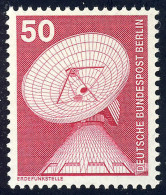 499 Industrie Technik 50 Pf Erdefunkstelle ** ALTE Fluoreszenz - Unused Stamps