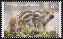 3289 Tierkinder - Wildschwein, Nassklebend, ** - Neufs