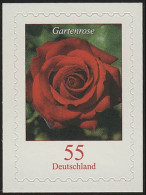 2675 Gartenrose, Selbstklebend NEUTRALE Folie, 10 Einzelmarken, Alle ** - Nuovi