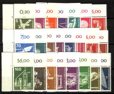 846 Ff IuT 23 Werte, Ecken Oben Links, Satz ** Postfrisch - Unused Stamps