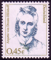 2295 Frauen 0,45 Euro Annette Von Droste-Hülshoff ** - Unused Stamps