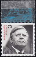 3429 Politiker Helmut Schmidt Aus Block 83, ** - Unused Stamps