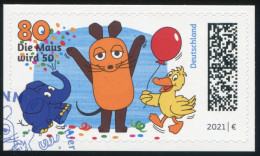 3597 Die Sendung Mit Der Maus, Selbstklebend Auf Neutraler Folie, EV-O Bonn - Used Stamps