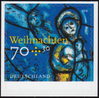 3422 Weihnachten Kirchenfenster, Selbstklebend Auf Neutraler Folie, ** - Unused Stamps