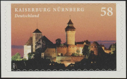 2978 Kaiserburg Nürnberg Selbstklebend NEUTRALE Folie, 10 Einzelmarken, Alle ** - Nuevos