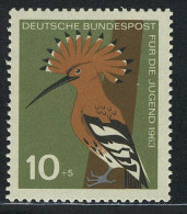 401 Jugend Einheimische Vögel 10+5 Pf Wiedehopf ** - Unused Stamps