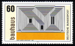 1165 Bauhaus Josef Albers 60 Pf ** Postfrisch - Ungebraucht