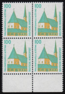 1406u SWK 100 Pf UR-Viererbl. ** Postfrisch - Unused Stamps