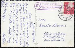 Landpost 17b Langenwinkel über Lahr (Schwarzwald) 20.11.69 Auf AK Gruß Aus Lahr - Autres & Non Classés