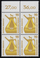 1380 SWK 90 Pf OR-Viererbl. ** Postfrisch - Unused Stamps