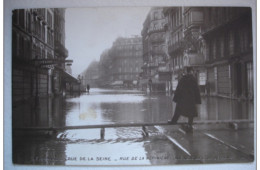 PARIS RUE DE LA PEPINIERE CARTE PHOTO - De Overstroming Van 1910