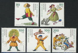 1726-1730 Jugend Der Struwwelpeter 1994, Satz Postfrisch ** - Unused Stamps