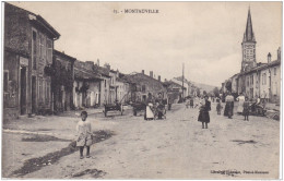 MEURTHE ET MOSELLE MONTAUVILLE CACHET 19° REGIMENT TERRITORIAL D INFANTERIE AU DOS - Autres & Non Classés